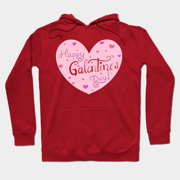 Galentine’s Day Heart Hoodie by Lady Lilac